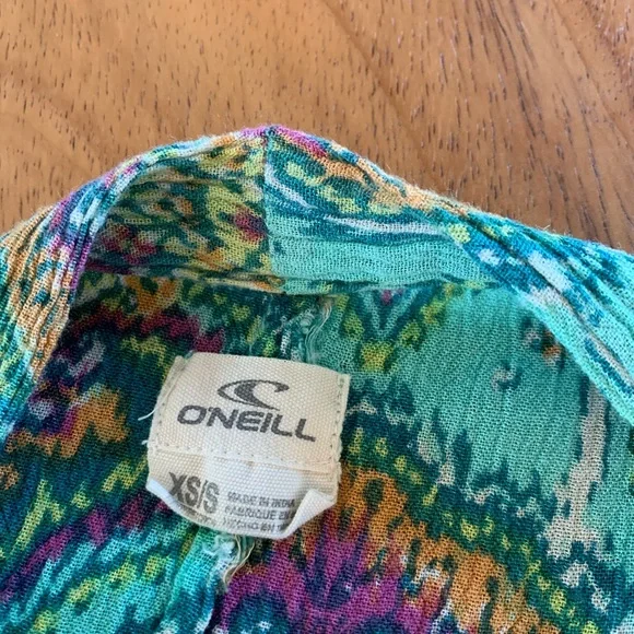 O'Neill Green Patterned Cardigan - Picture 7 of 8